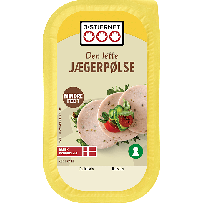 Jægerpølse i skiver 9% fedt