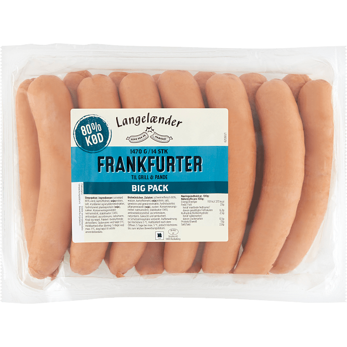 Frankfurter 80% kød