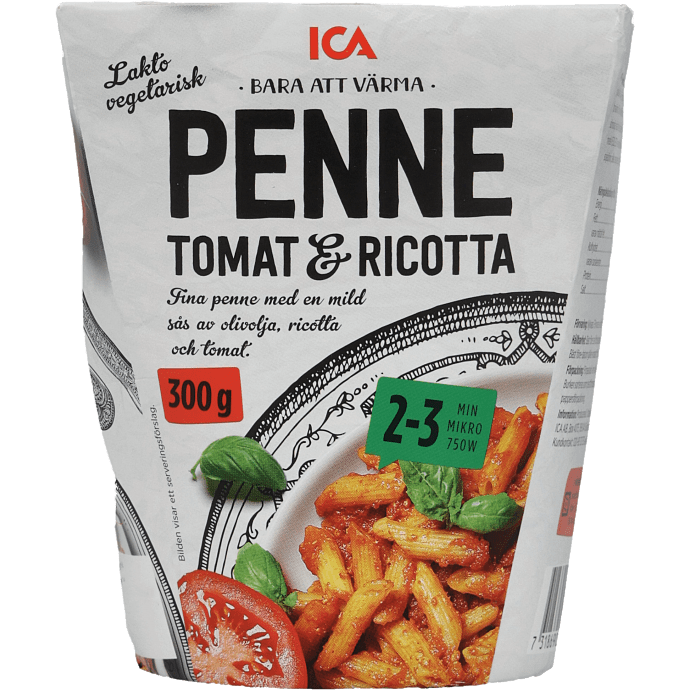 Pastaret m. tomat og ricotta