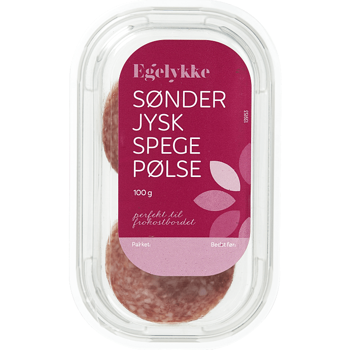 Sønderjysk spegepølse i skiver