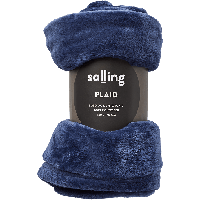 Salling fleece plaid - blå