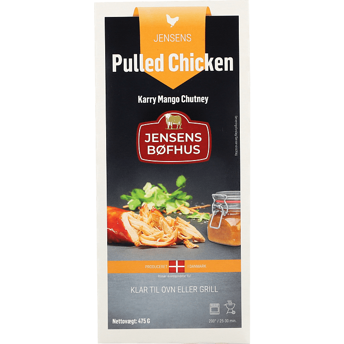 Pulled Chicken m. mango og karry