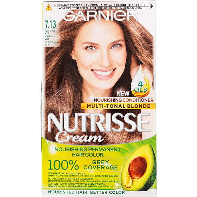 Intensely Nourishing permanent hårfarve 7.132 Blonde Nude m. olier
