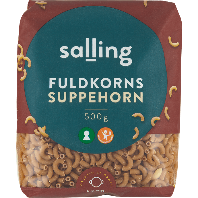 Pastasuppehorn m. fuldkorn