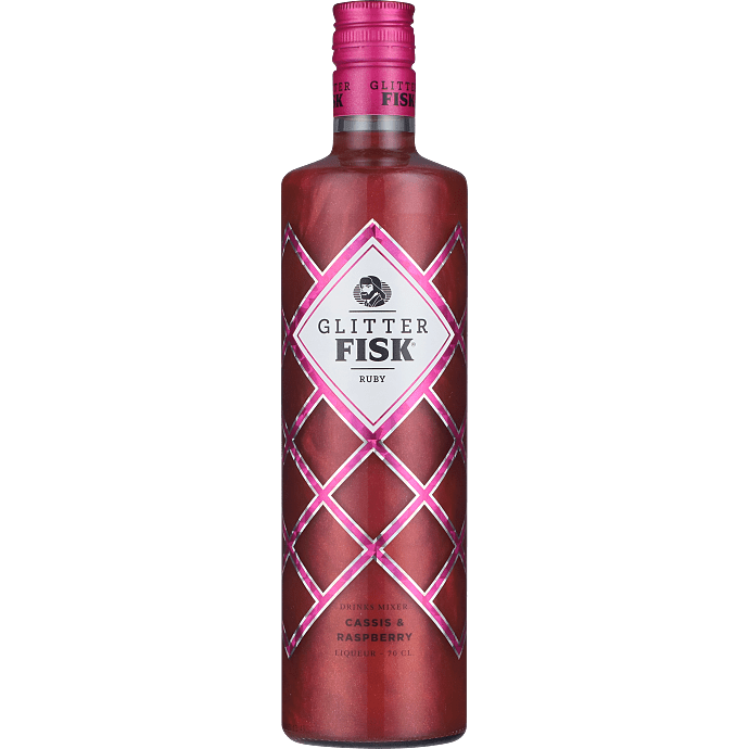 Glitter Fisk Ruby