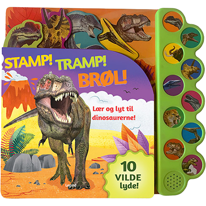 Lær og lyt til dinosaur - med 10 lyde