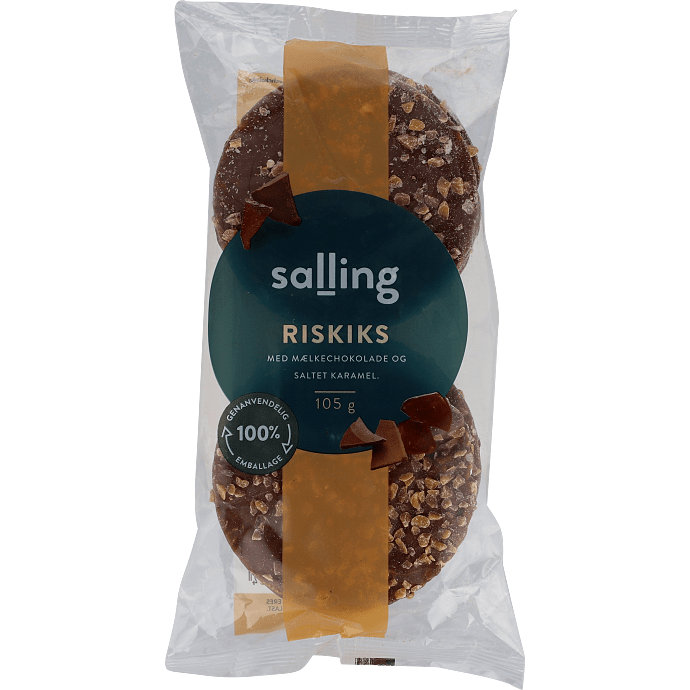 Riskiks m. mælkechokolade og saltkaramel