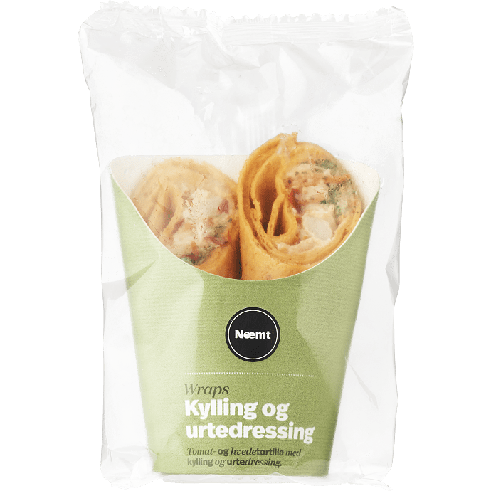 Wrap m. kylling og urtedressing