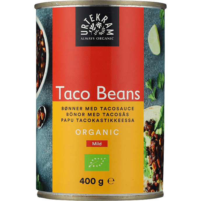 Sorte bønner m. tacosauce