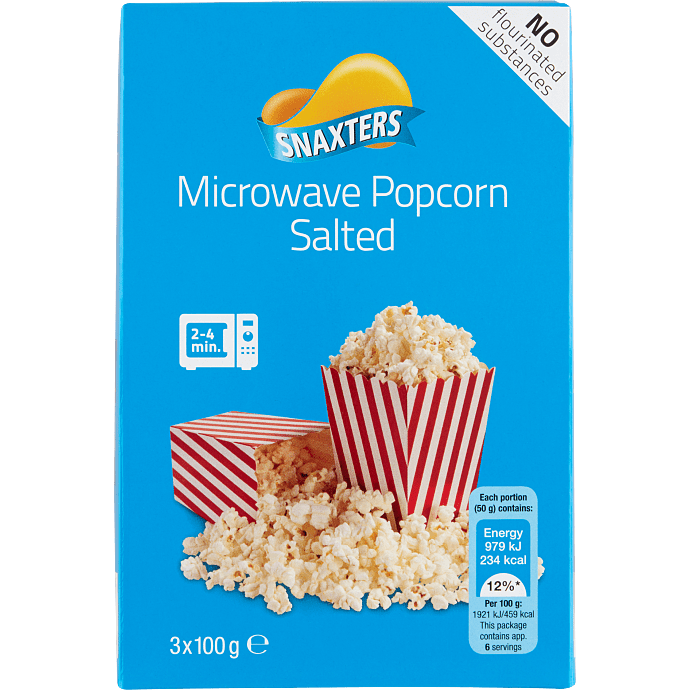 Popcorn m. salt til mikrobølgeovn