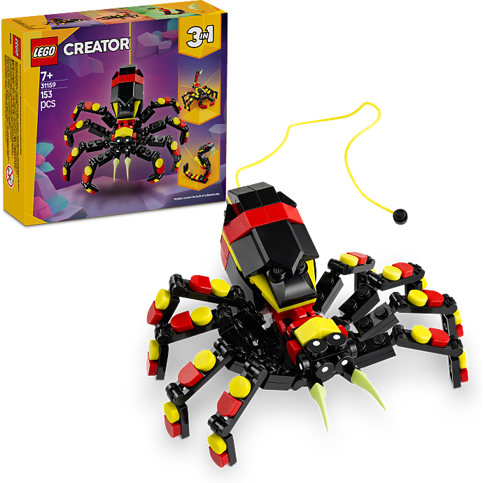 LEGO Creator 3-i-1 Vilde dyr: Edderkop på spring 31159