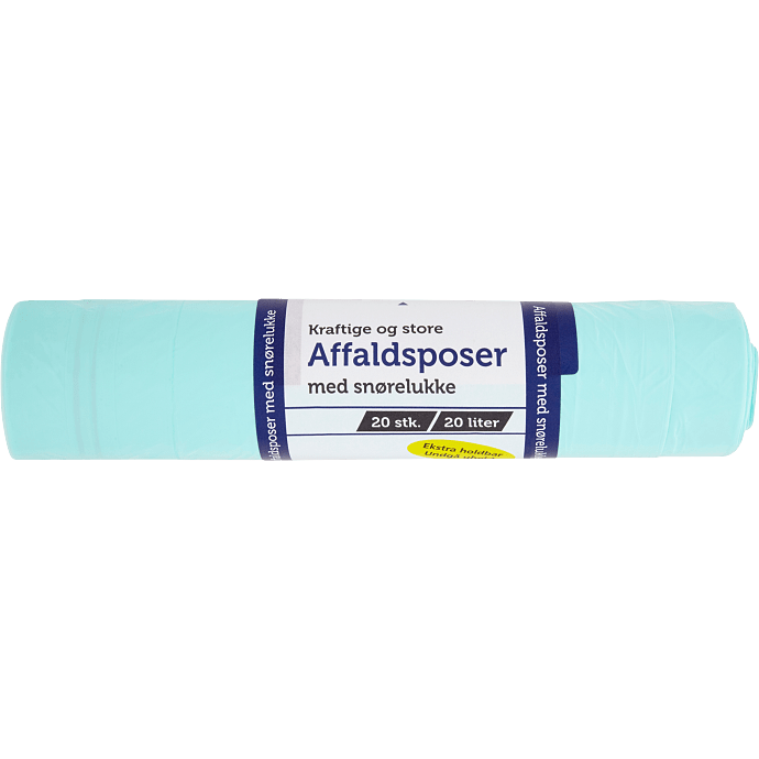 Affaldsposer m. snørreluk 20 L