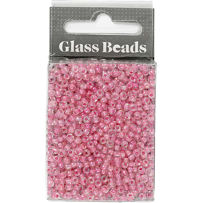 Rocaiperler pinkkerne 25g hulst 0,6-1,0