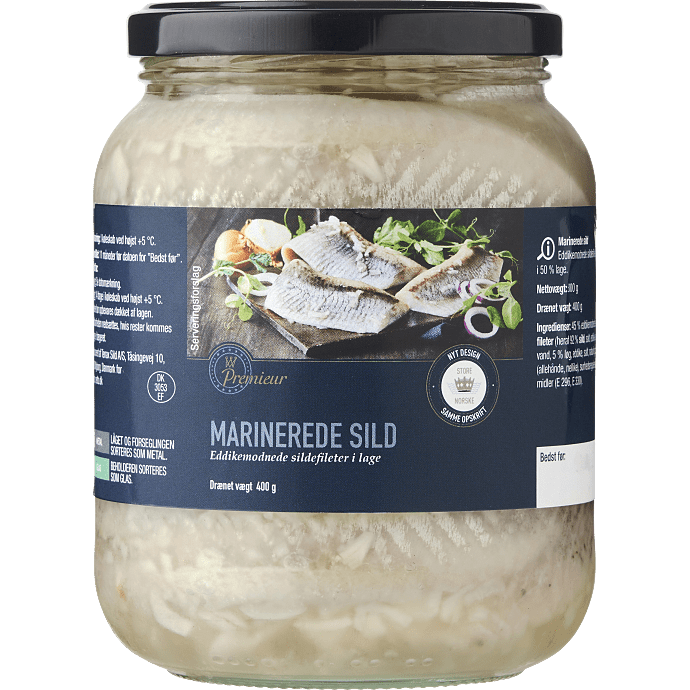 Marinerede sild i fileter