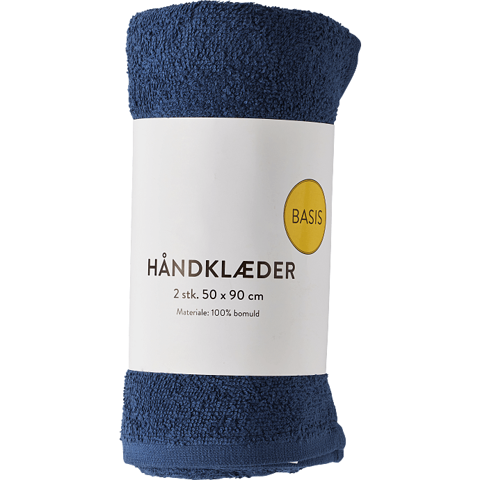 Håndklæde 2-pak - blå