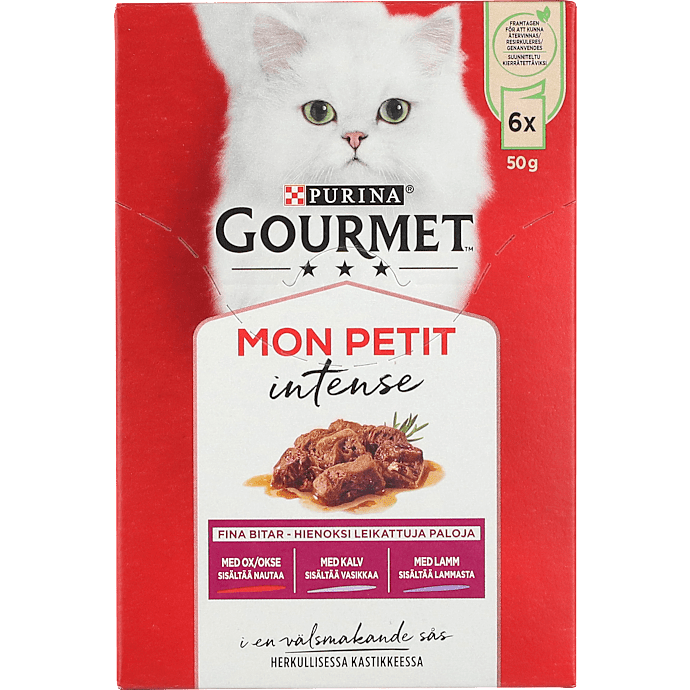 Vådfoder i sovs m. okse, kalv og lam