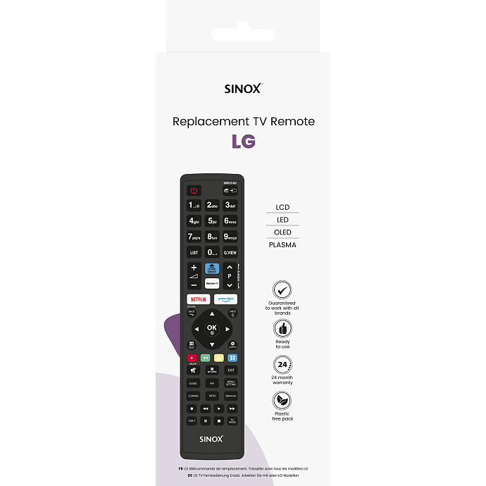 SINOX TV-remote for LG
