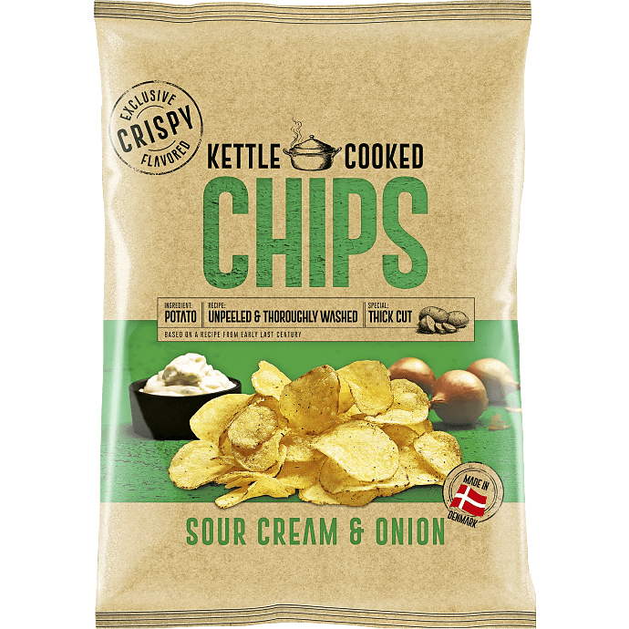 Chips m. sour cream & onion