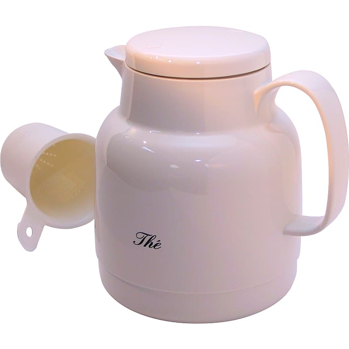 Helios thé termokande 1 liter - hvid