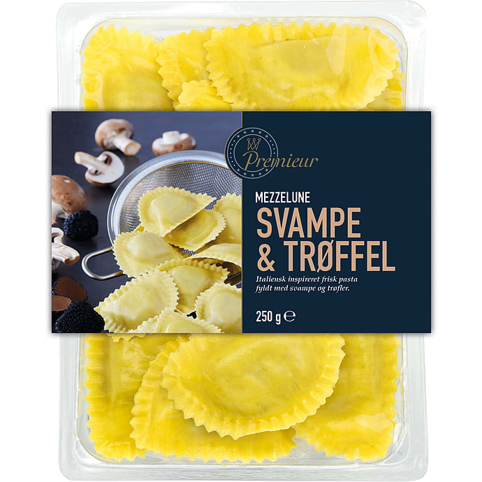 Mezzelune m. svampe og trøffel