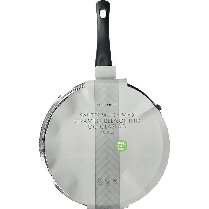 Køkkenchef sauterpande med låg - 28 cm