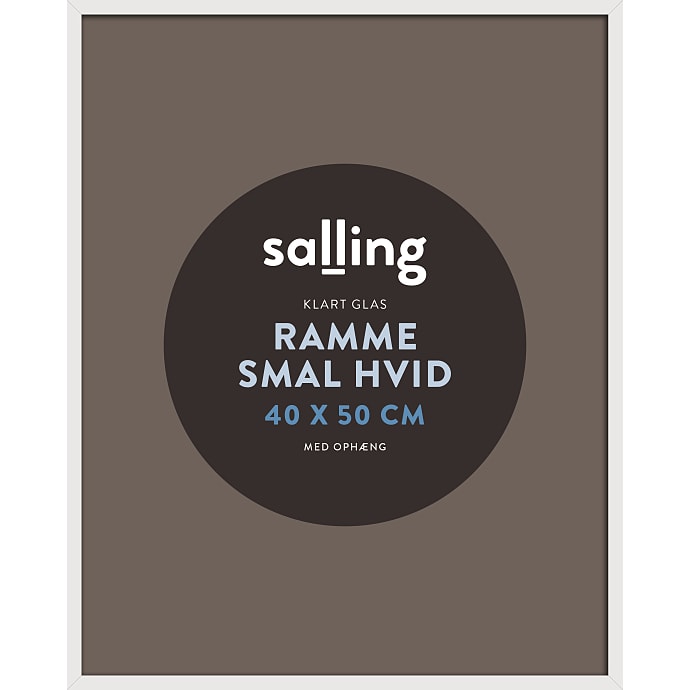 Salling hvid ramme med glas - 40x50 cm