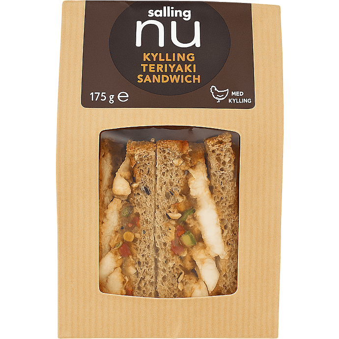 Sandwich m. kylling og teriyaki