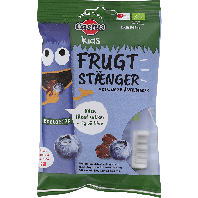 Frugtstænger m. blåbær øko