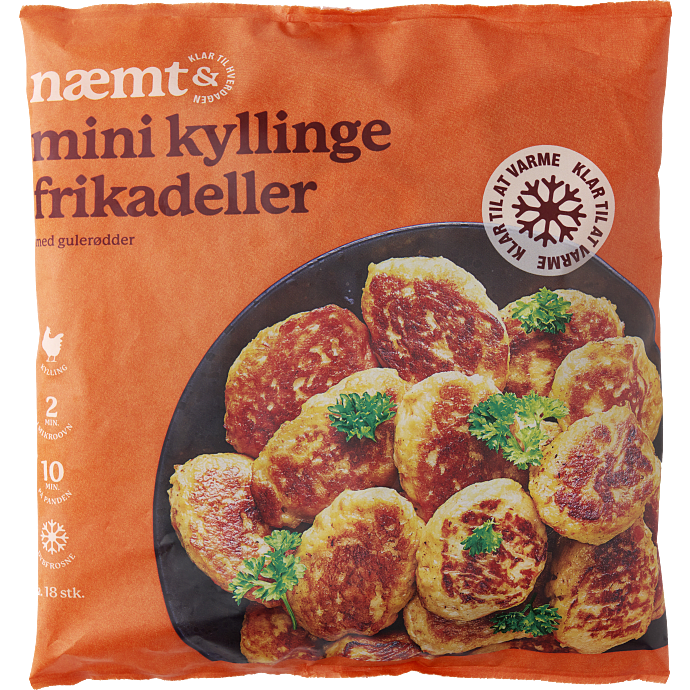 Kyllingefrikadeller mini