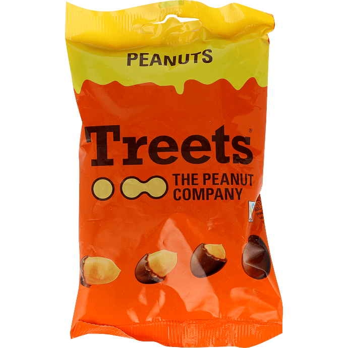 Mælkechokolade m. peanuts og sukkerskal