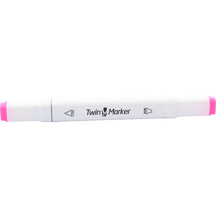 Danpen twin marker rosa farve 125