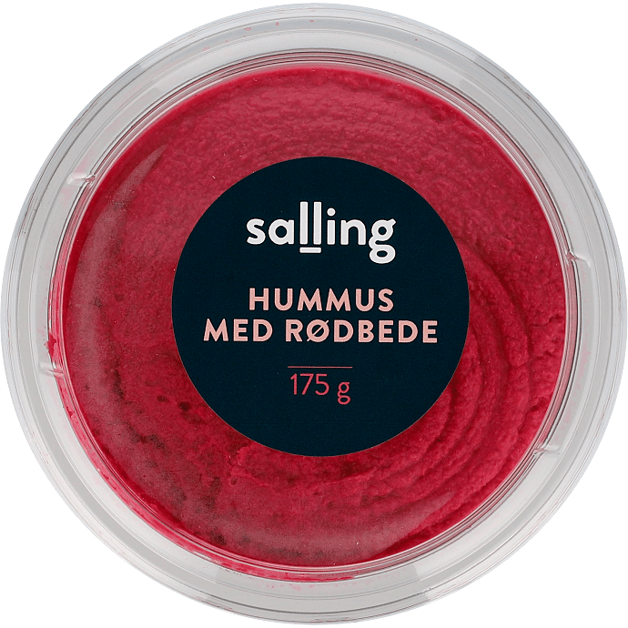 Hummus m. rødbede
