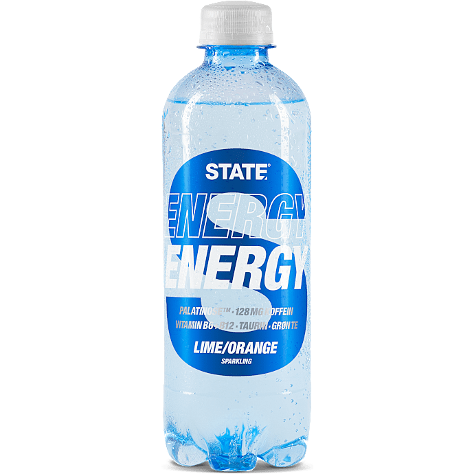 Energidrik m. citron- og appelsinsmag