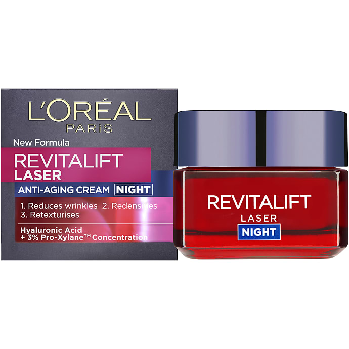 Anti-age natcreme m. hyaluronsyre og pro-xylane
