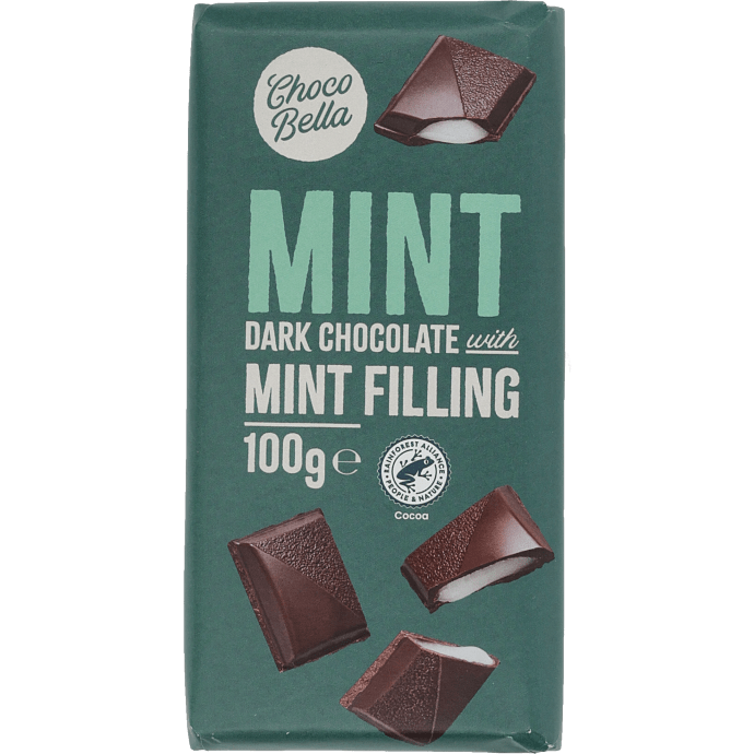 Mørk chokolade m. perbermynte