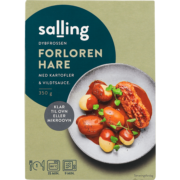Forloren hare m. kartofler og vildtsauce