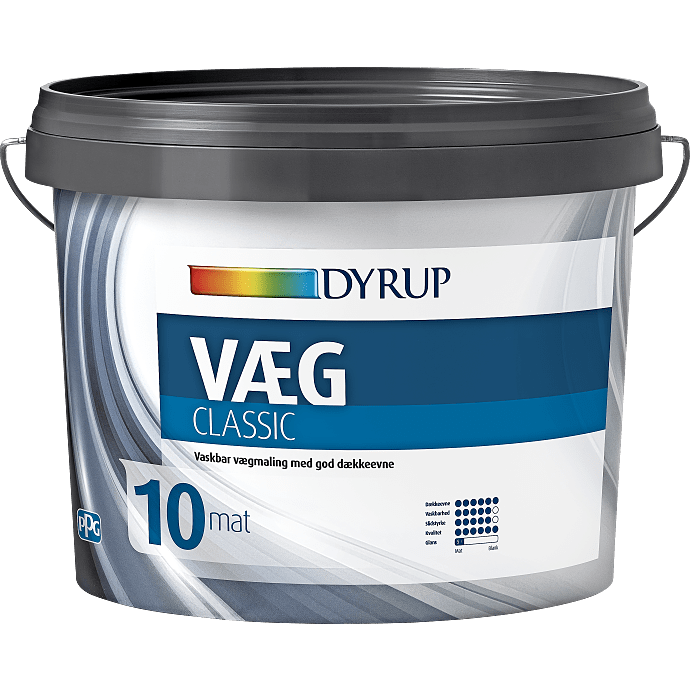 Dyrup vægmaling Classic 9 liter - hvid