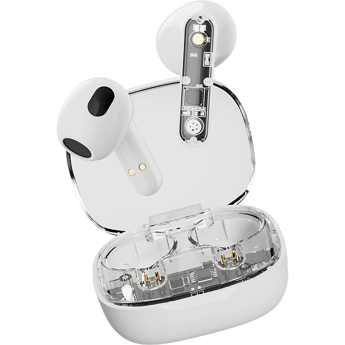 Streetz T150 TWS transparent In-ear - hvid