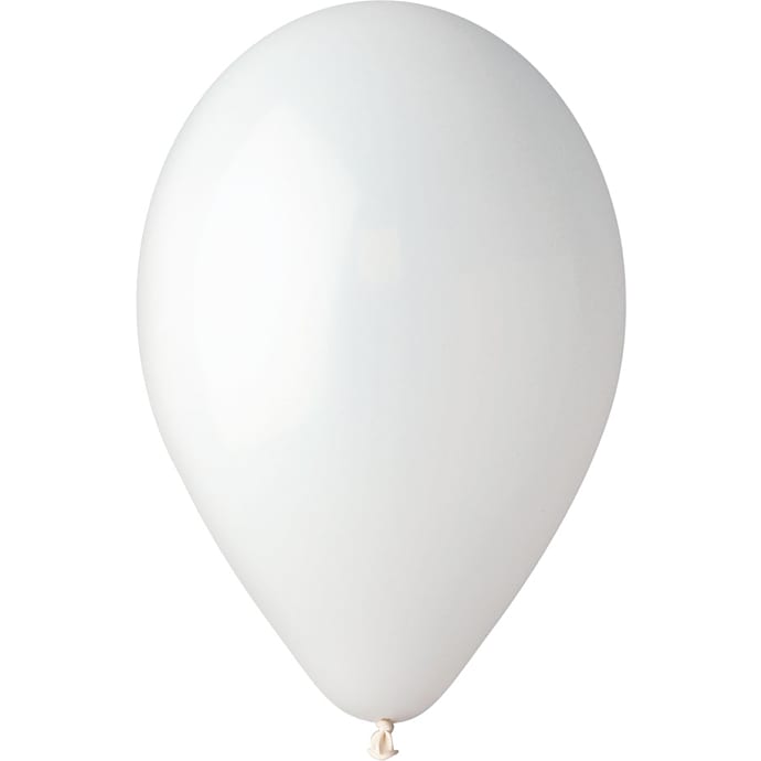 Latexballoner  30 cm 6-pak - hvid