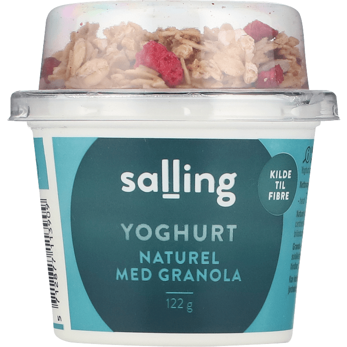 Yoghurt naturel m. granola