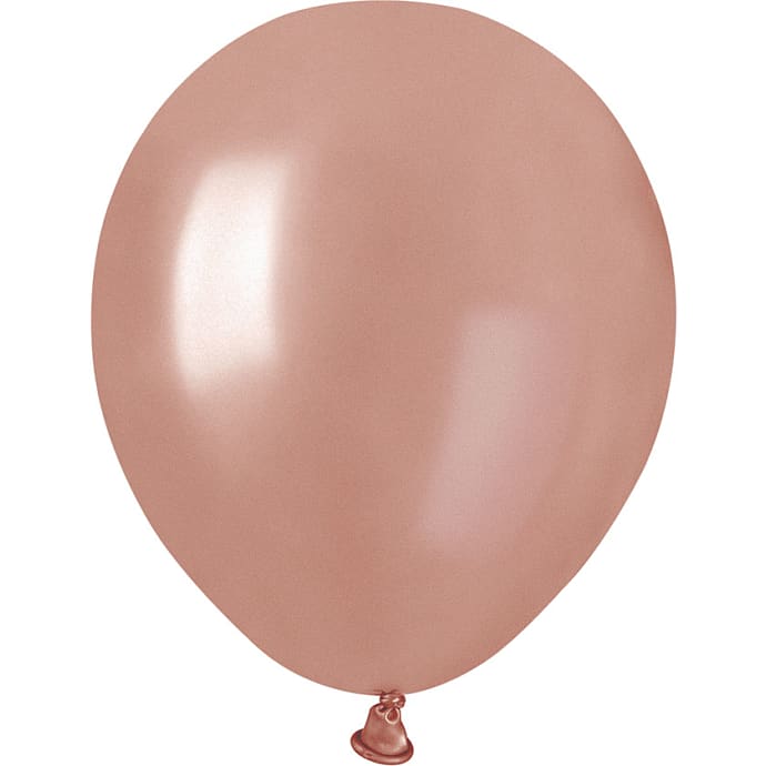Latexballoner 13 cm 15-pak - metallic rosegold