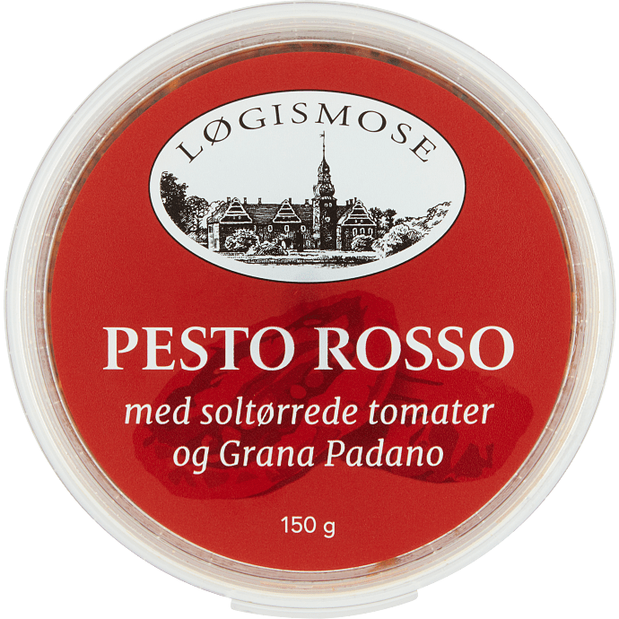 Rød pesto m. soltørrede tomater og Grana Padano