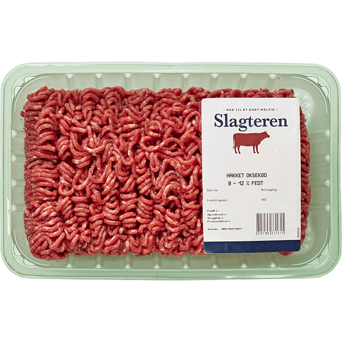 Hakket oksekød 8-12% fedt