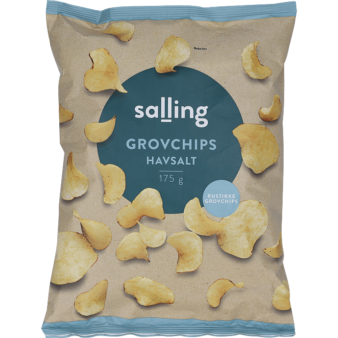 Grove chips m. havsalt