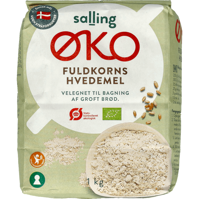 Fuldkornshvedemel øko