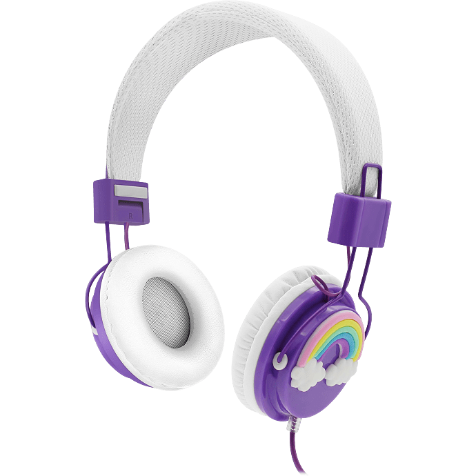 Kidio Rainbow høretelefoner - lilla