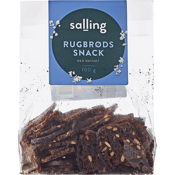 Rugbrødssnacks m. havsalt