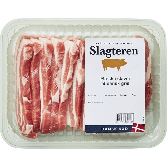 Flæsk i skiver