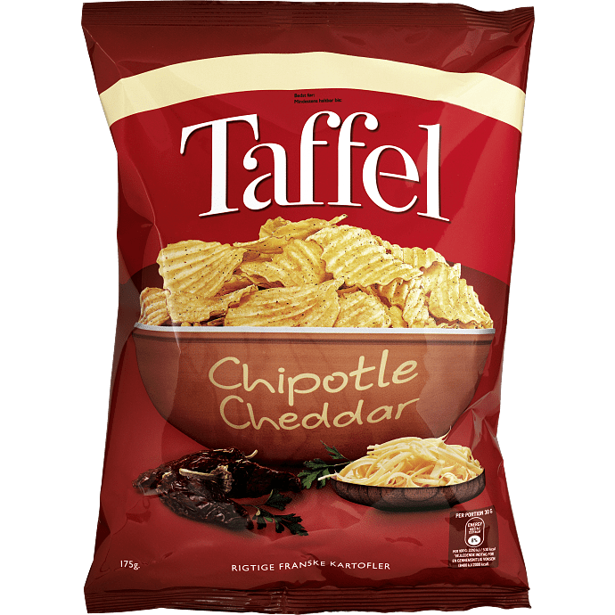 Chips m. chipotle og cheddar