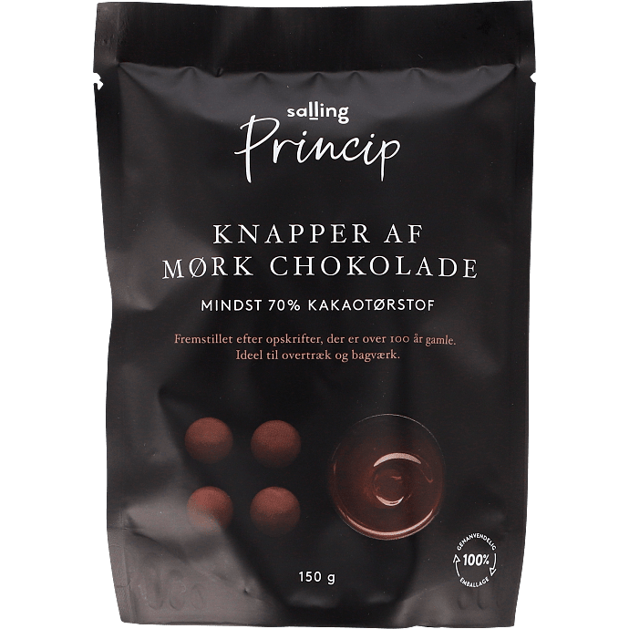 Mørke chokoladeknapper